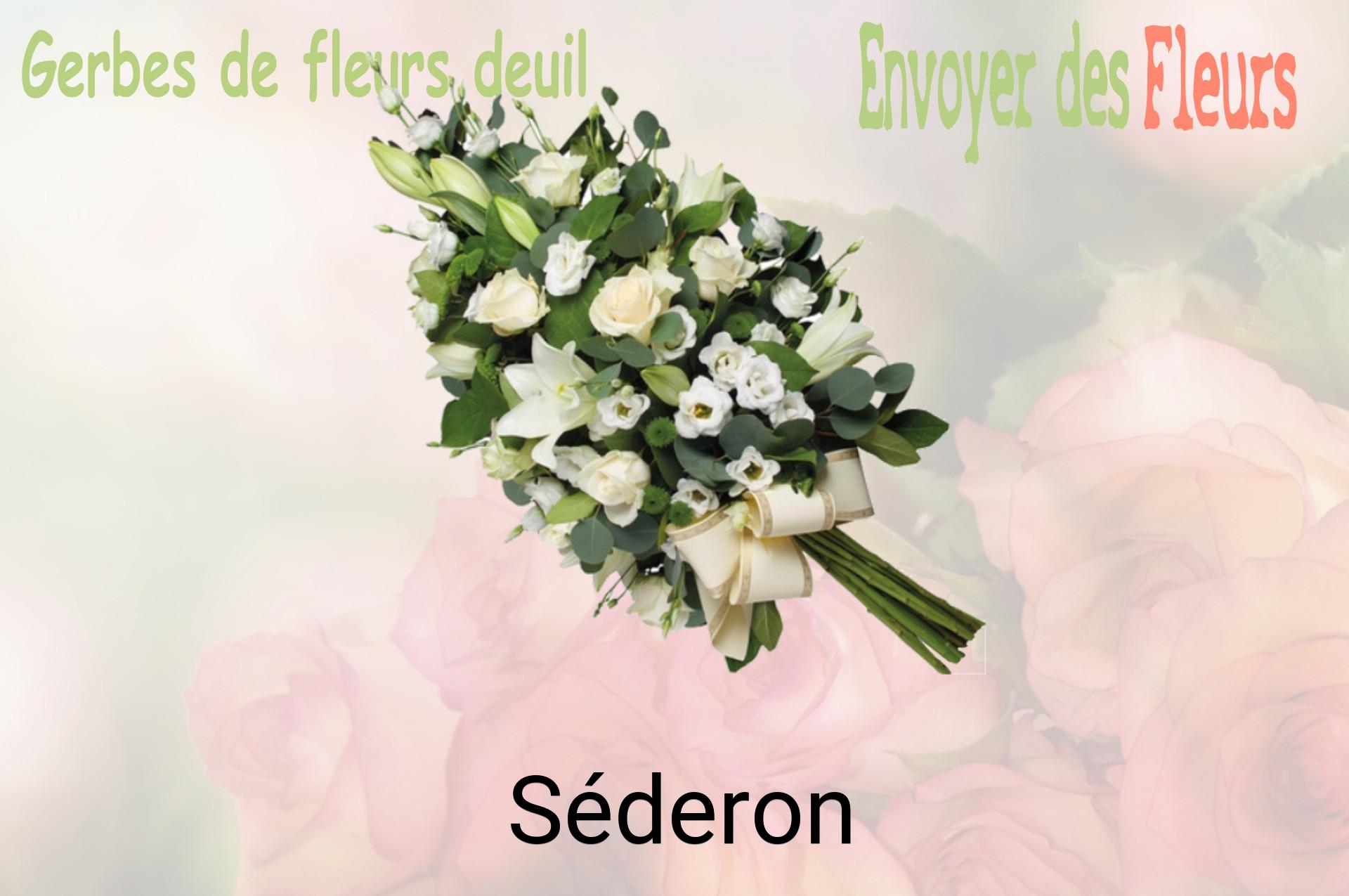 Gerbe de fleurs de deuil livrée à Séderon
